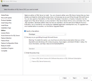 Instalacja SQL