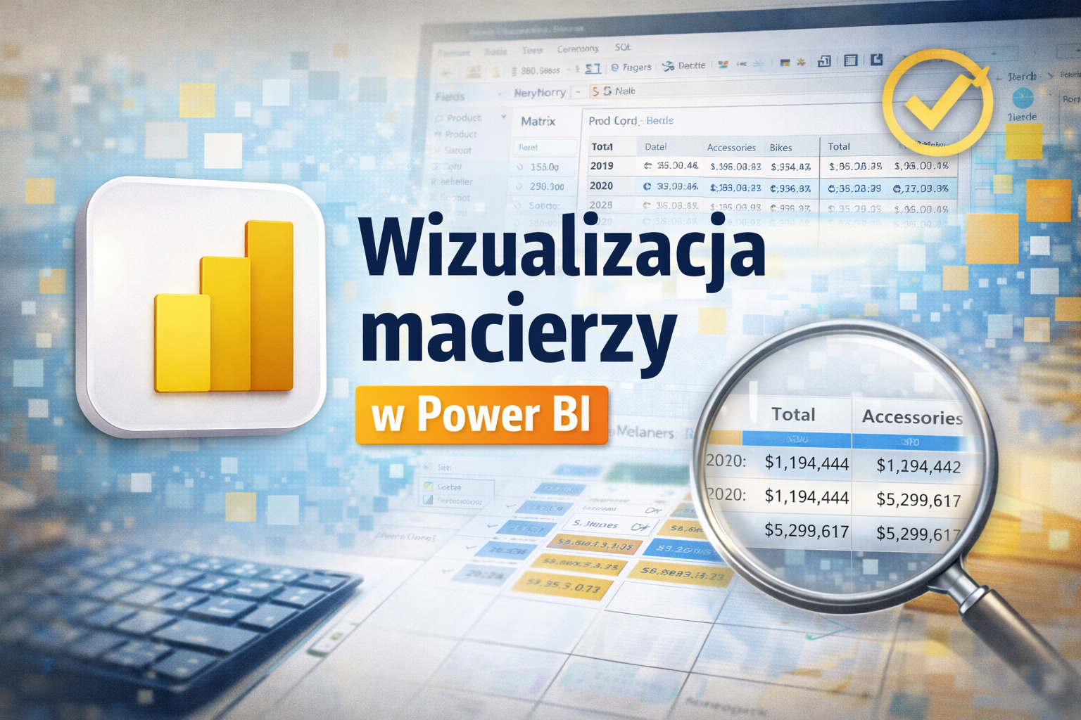 wizualizacja macierzy w Power BI